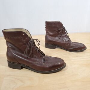 Ariat Dark Brown Lace-Up Ankle Booties